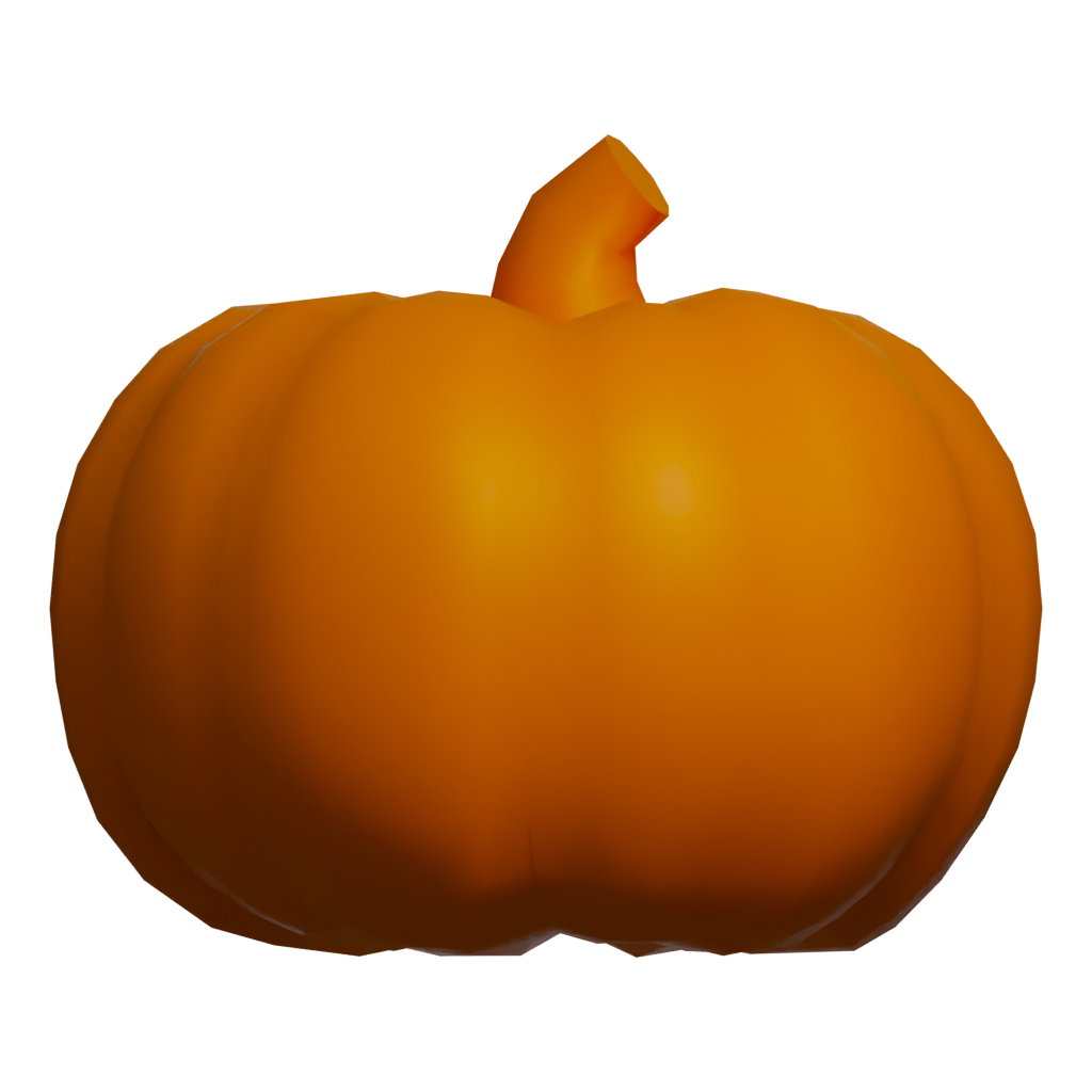 Front view of the The Pumpkin 3D model