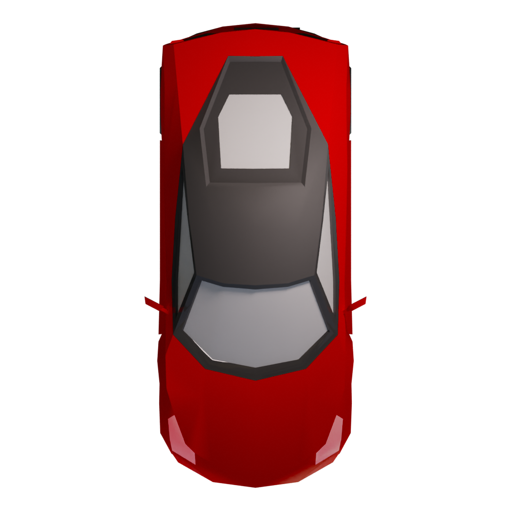 Top view of the Lamborghini Aventador 3D Car Model 3D model
