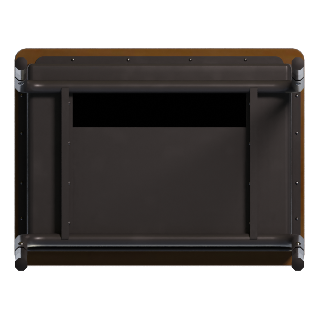 Bottom view of the School Desk 3D model