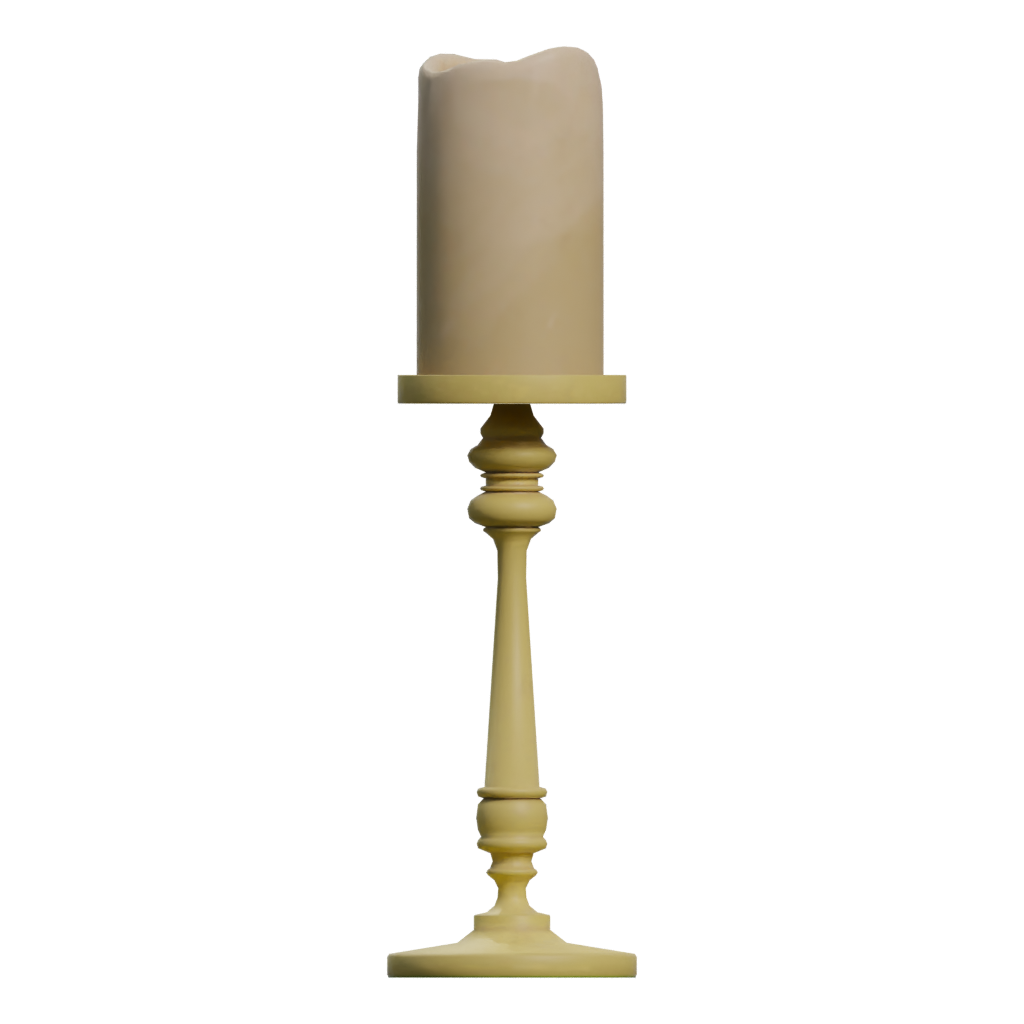 Left view of the Candle Holder 3D model