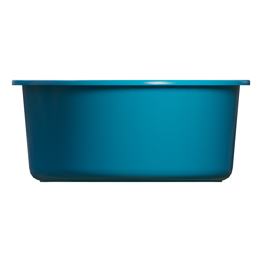 Left view of the Plastic Wash Basin 3D model