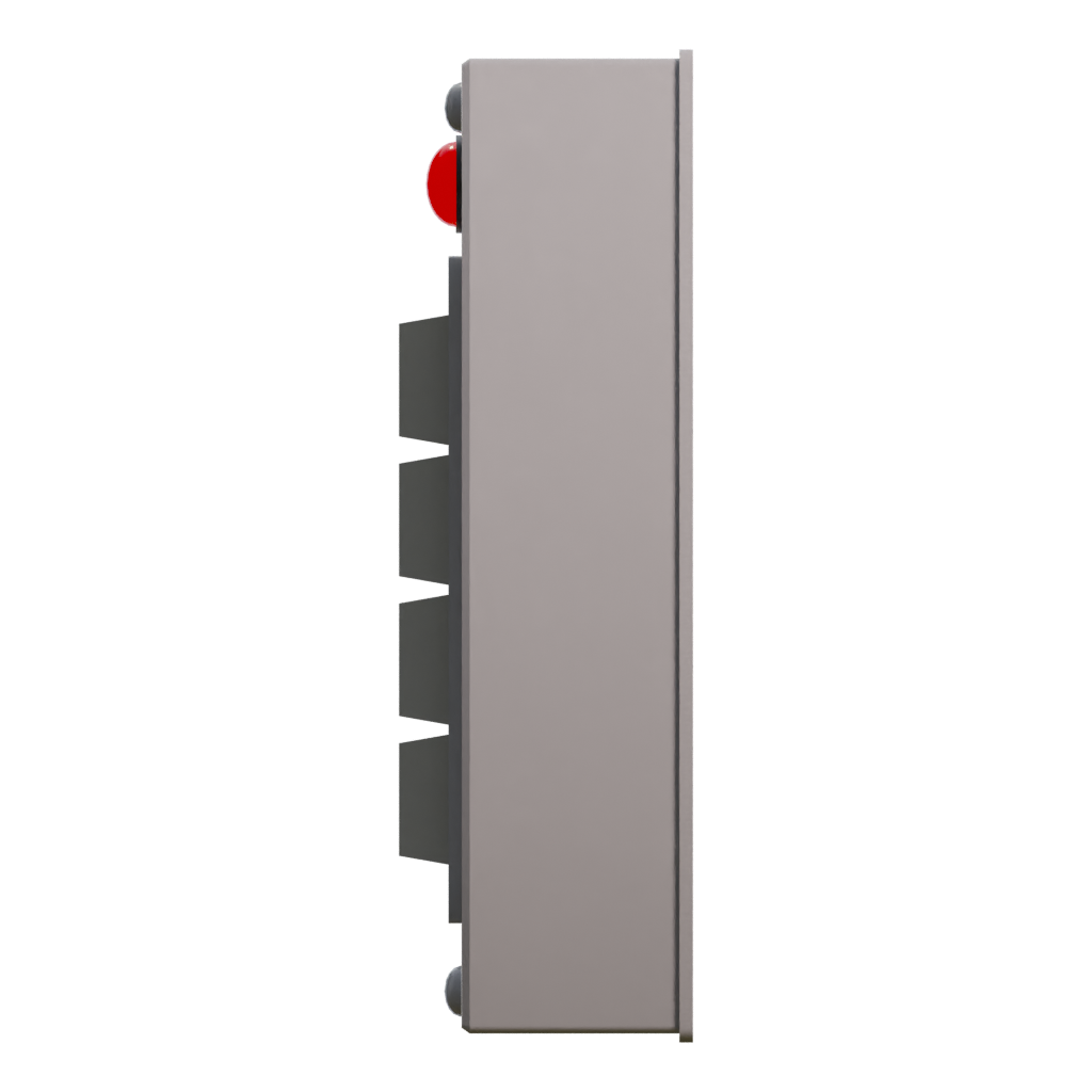 Left view of the Keypad Door Lock 3D model