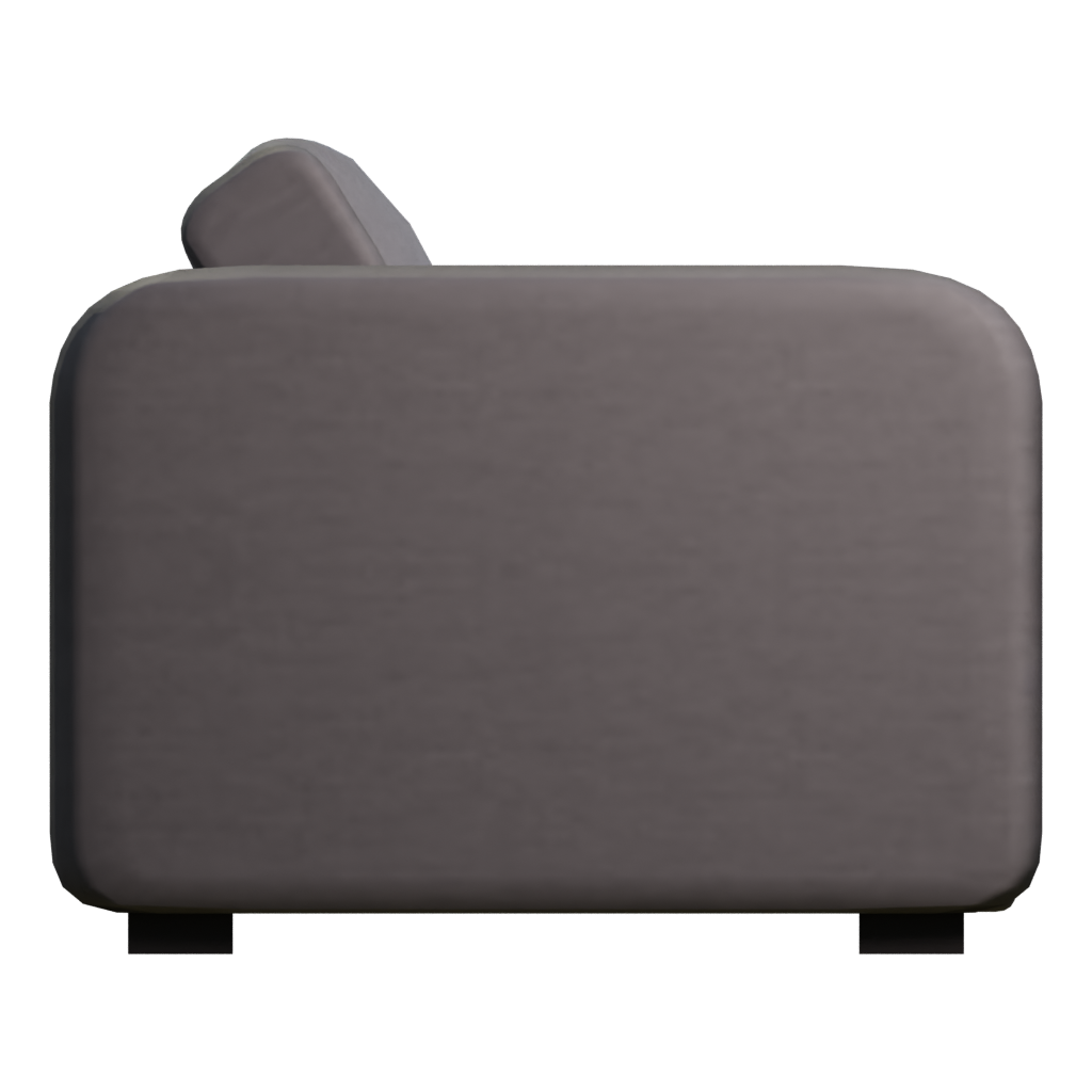 Right view of the Bevel Two Seater Sofa 3D model