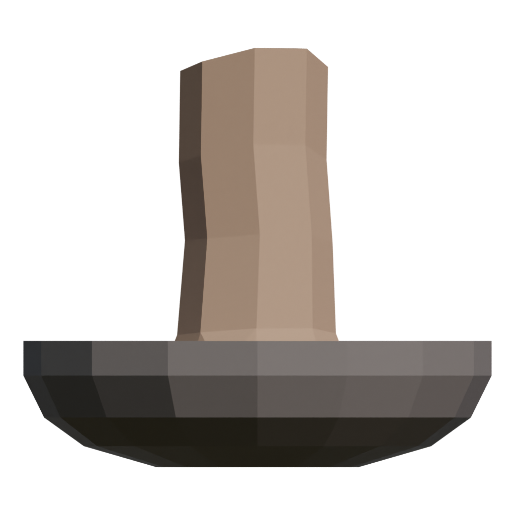 Back view of the Candle In A Saucer 3D model