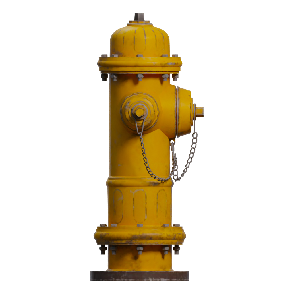 Right view of the Hydrant 3D model