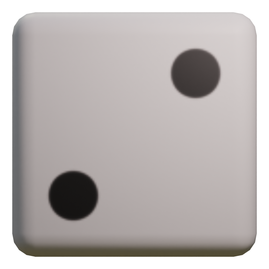 Left view of the Dice 3D model
