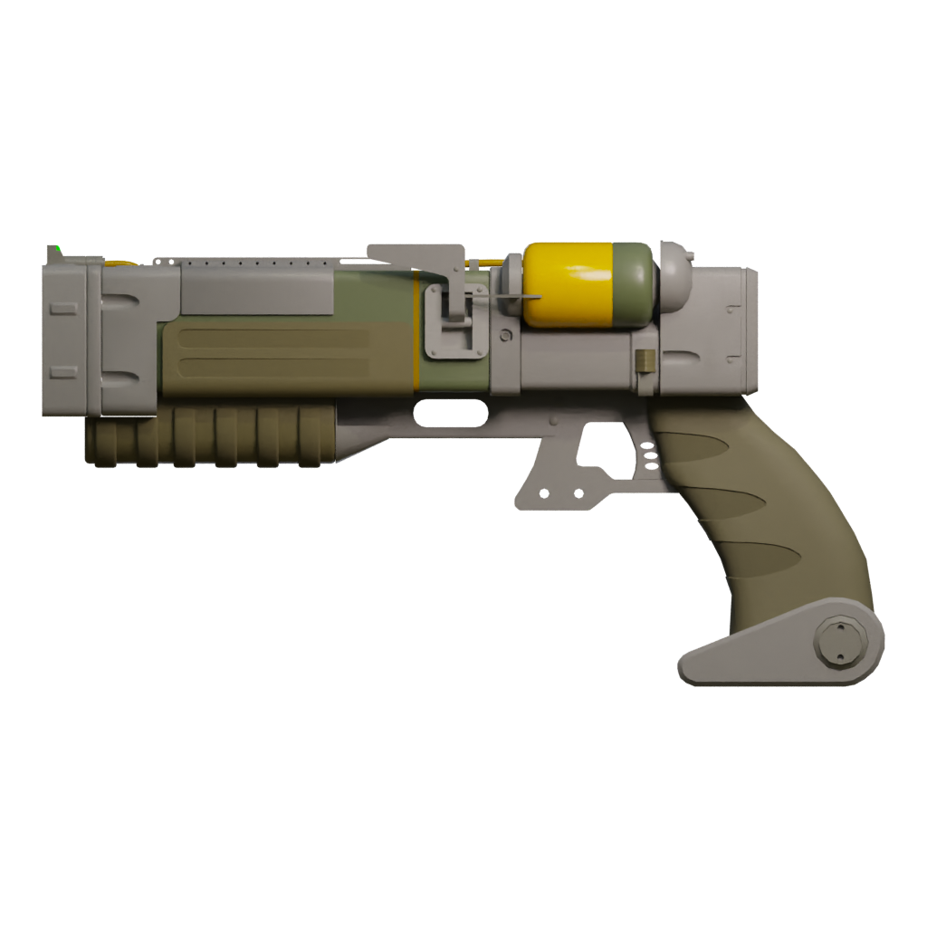 Front view of the Laserpistol 3D model