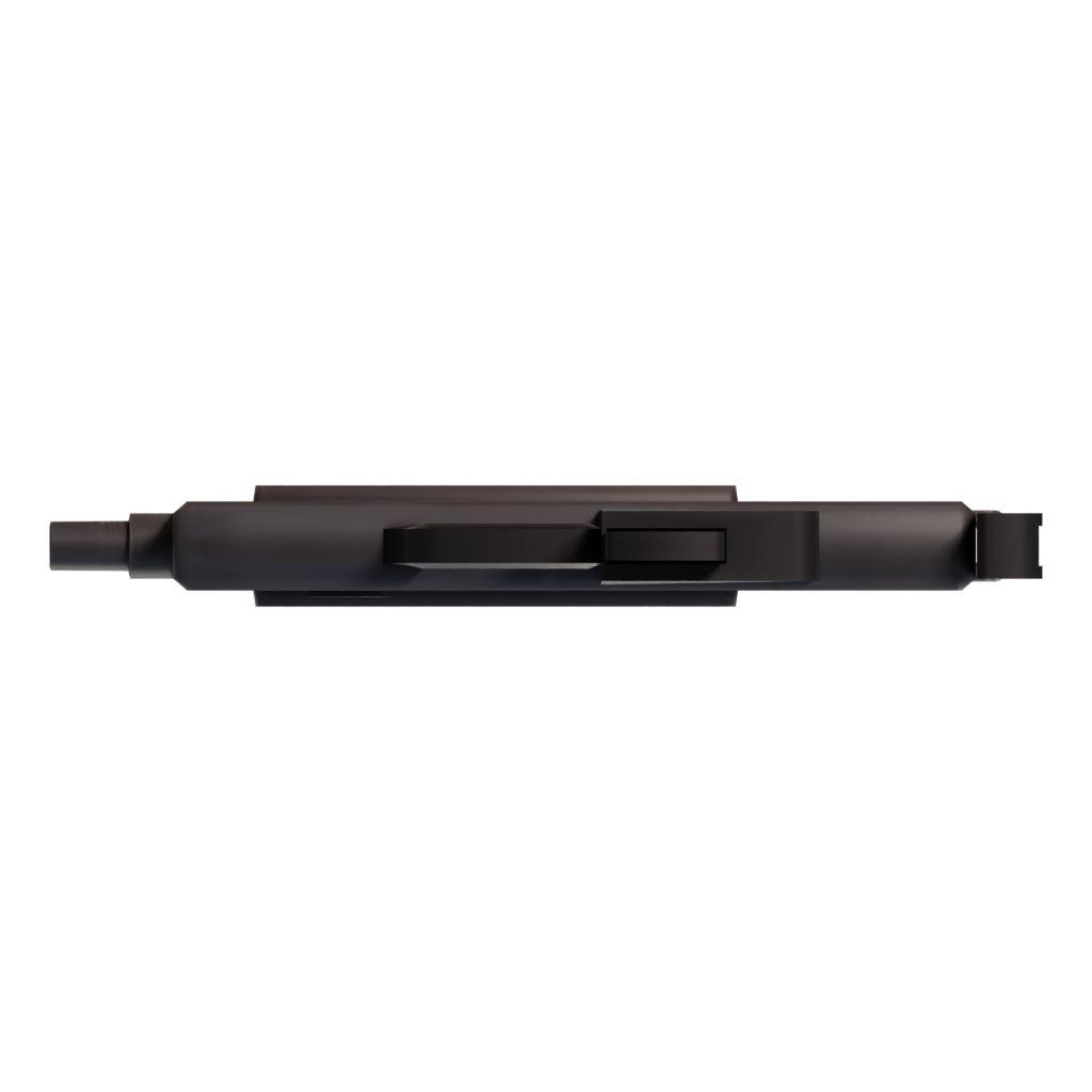 Bottom view of the Mac 10 3D model