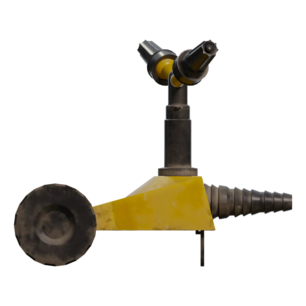 Right view of the Garden Sprinkler 3D model