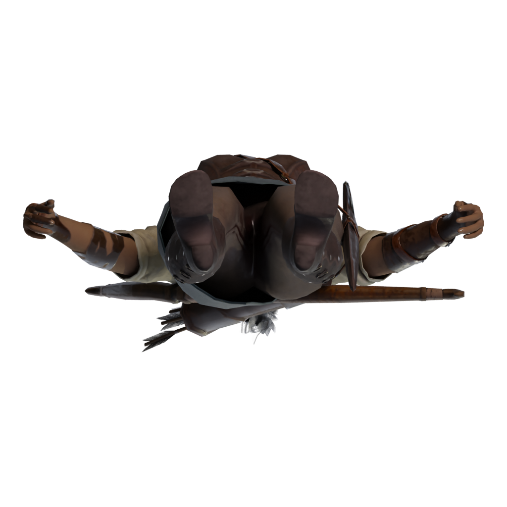Bottom view of the Arquera En Formato Stl 3D model