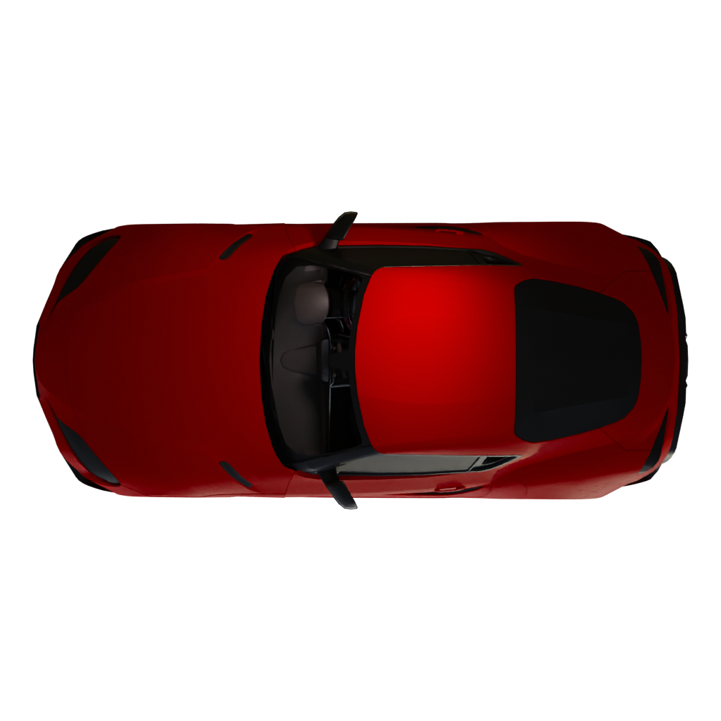 Top view of the Toyota Ft 1 2014 3D model