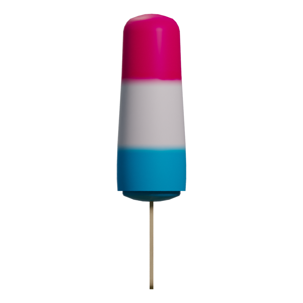 Right view of the Popsicle 3D model