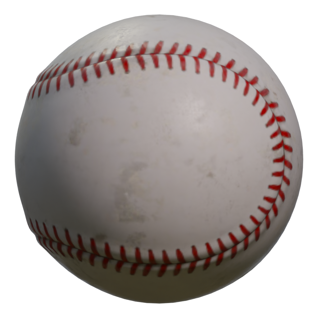Right view of the Baseball 3D model