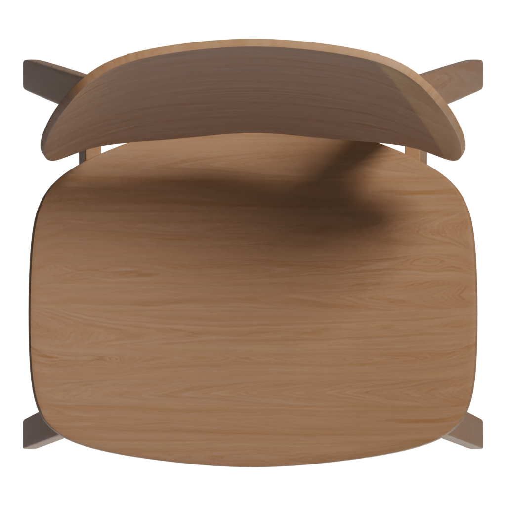 Top view of the Modern Chair 3D model