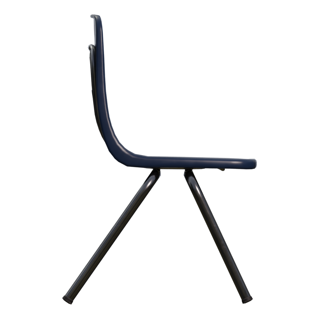 Right view of the School Chair 3D model