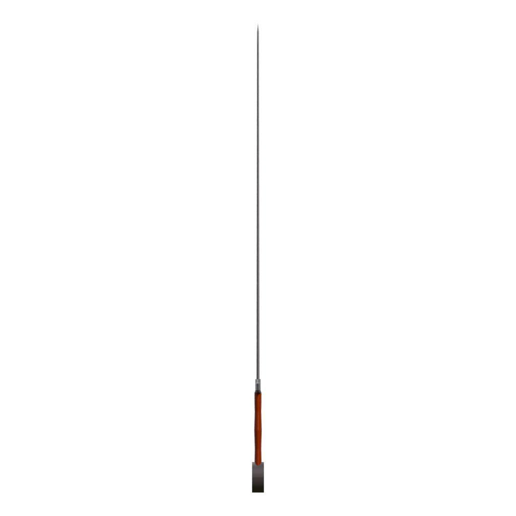 Left view of the Bastard Sword 3D model