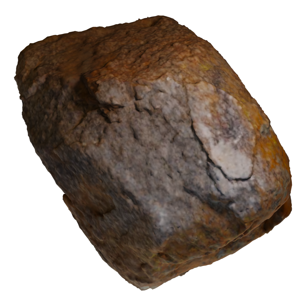 Top view of the Namaqualand Boulder 3D model