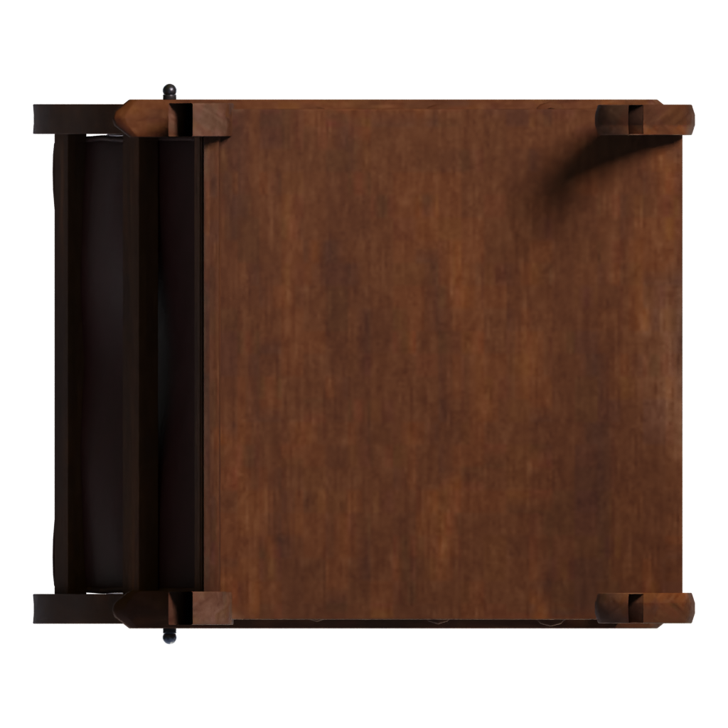 Bottom view of the Armchair 02 3D model