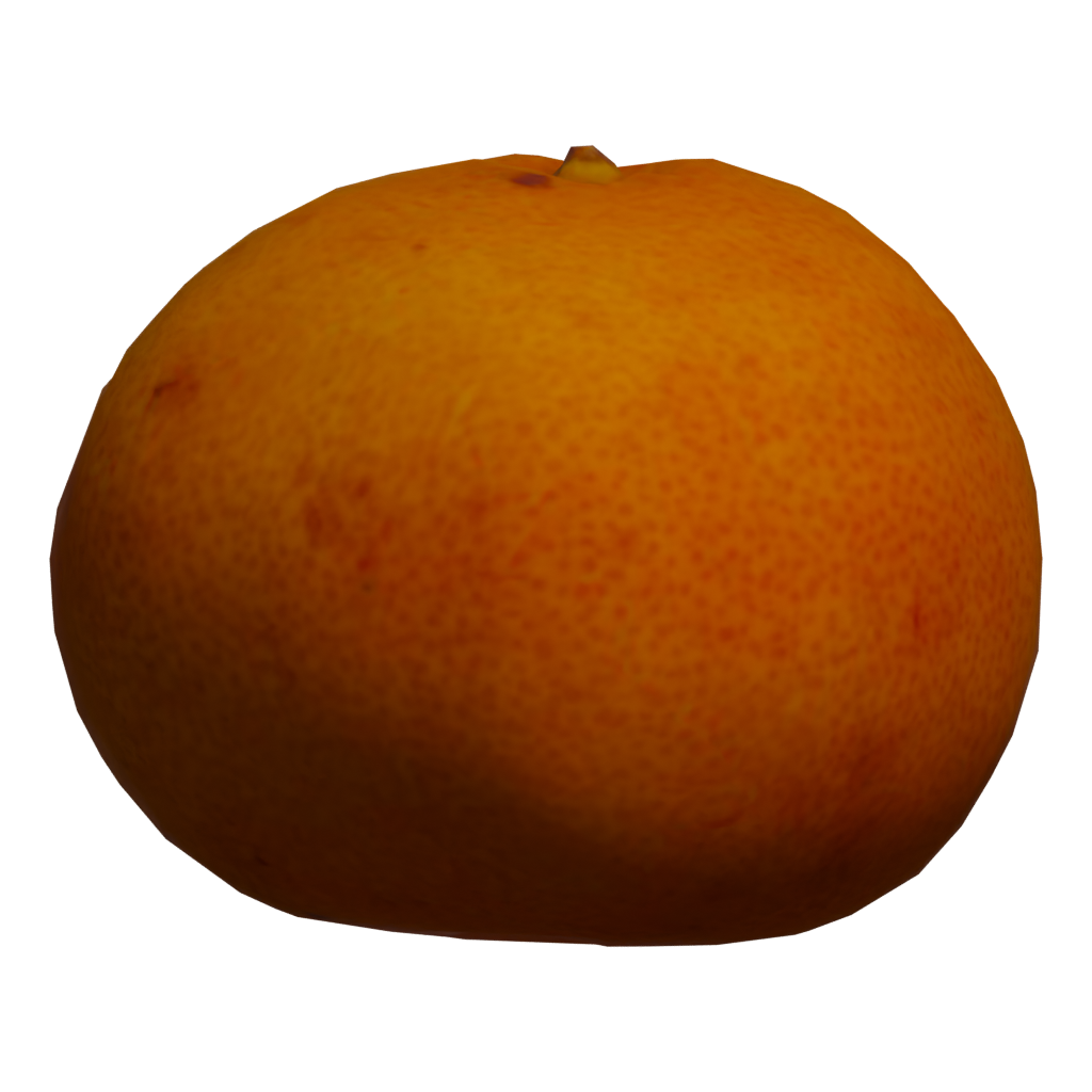 Front view of the Orange 3D model