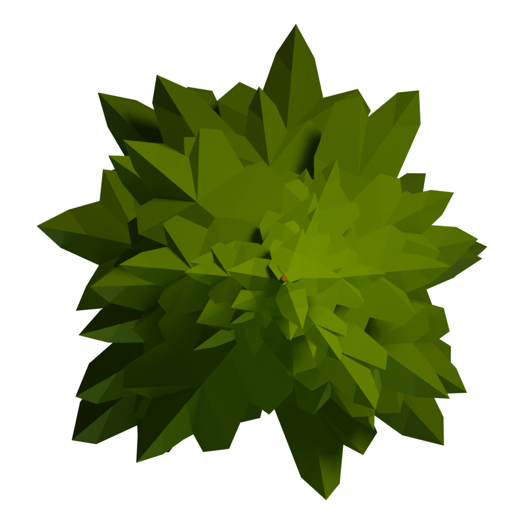 Top view of the Tree 3D model