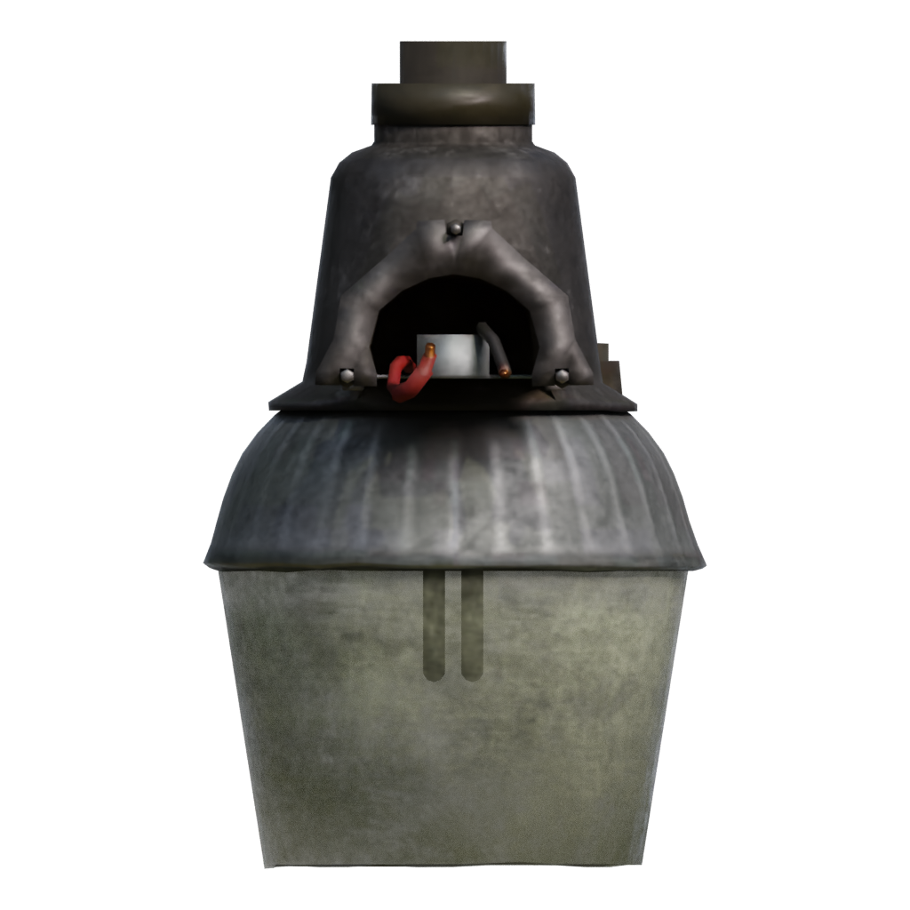 Back view of the Security Light 3D model