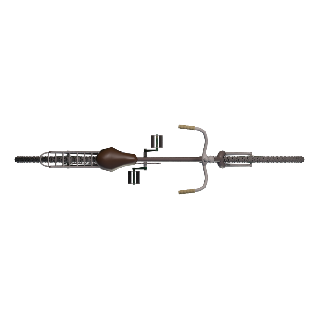 Top view of the Mountain Bike2 3D model