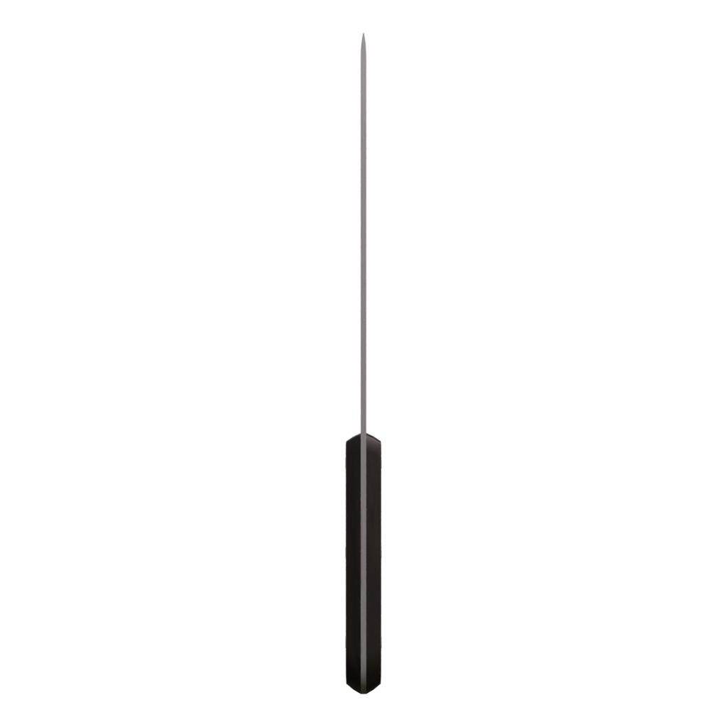 Right view of the Kitchen Knives Set 3D model