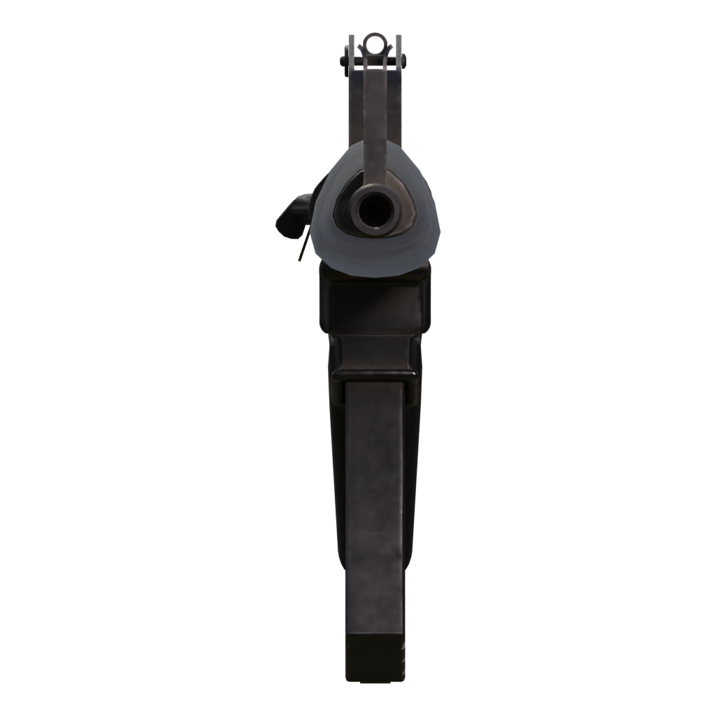 Left view of the M-16 Gun Free Model 3D model