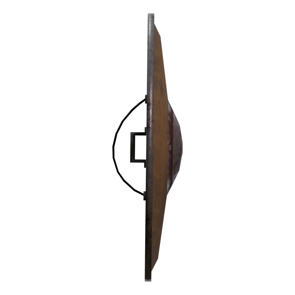 Right view of the Shield 3D model
