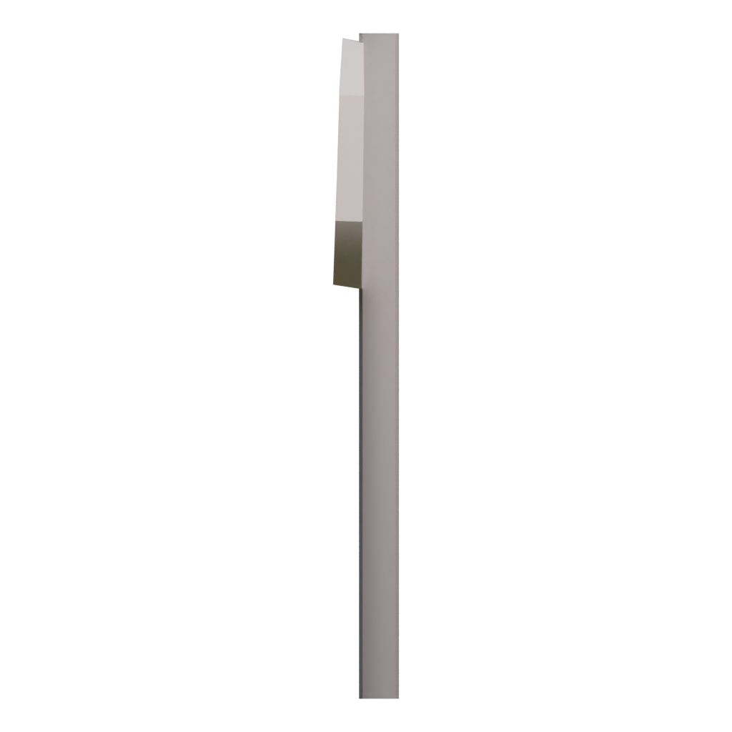 Left view of the Voxel Sign Stop 3D model