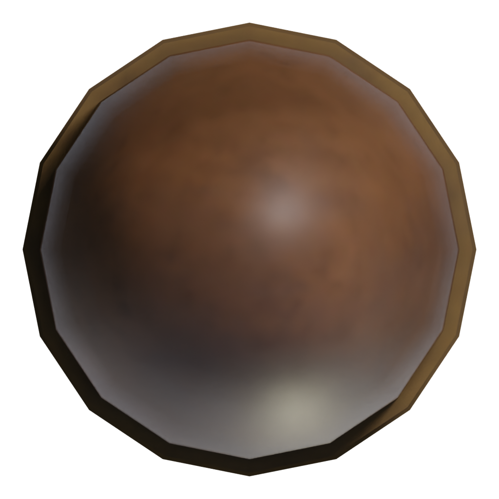 Top view of the 9Mm Printable Bullet 3D model