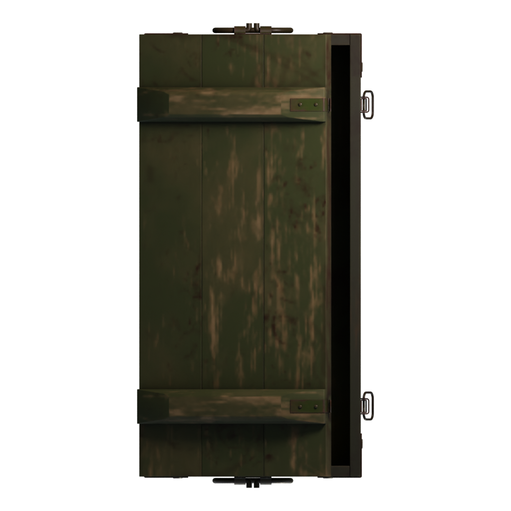 Top view of the Army Box 3D model