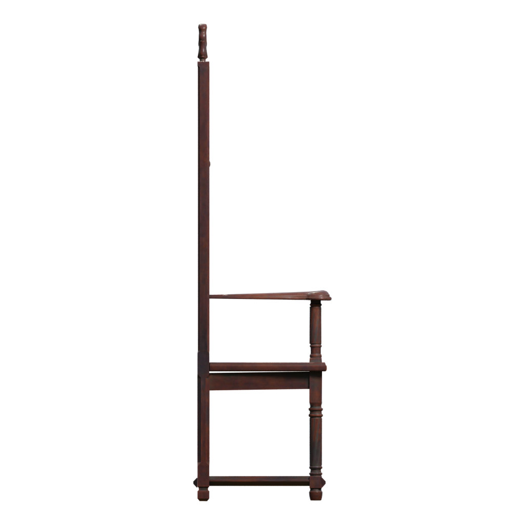 Right view of the Wooden Chair 3D model