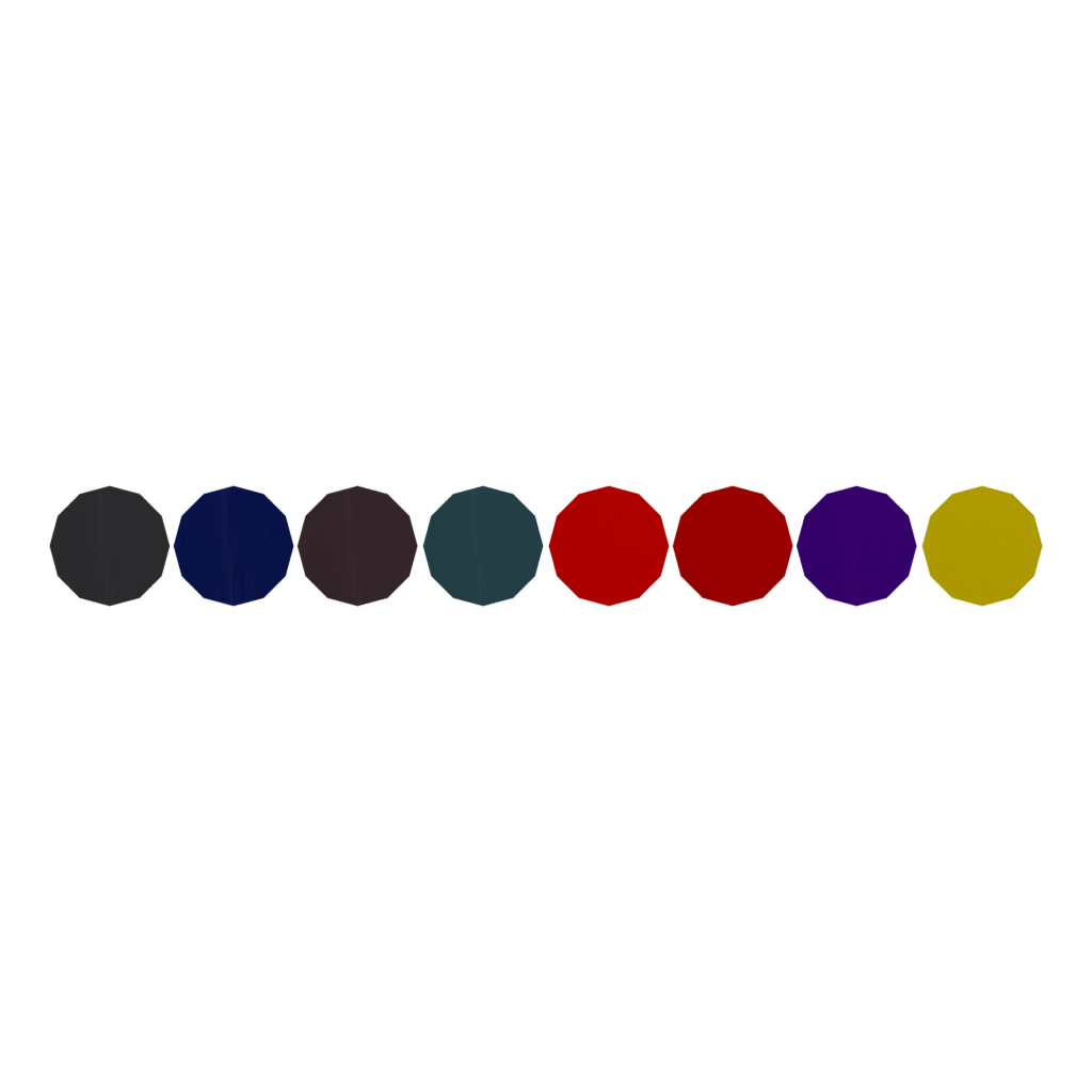Bottom view of the Crayons 3D model