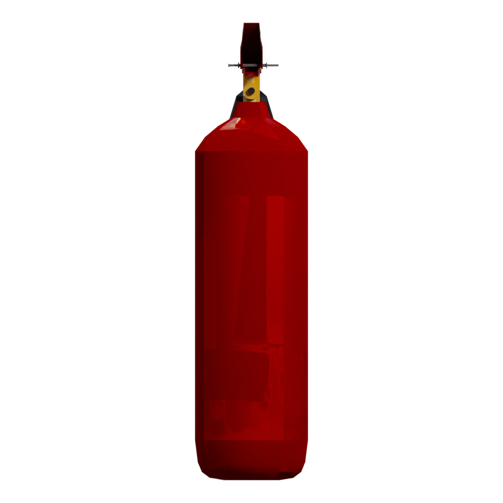 Left view of the Extinguisher 3D model