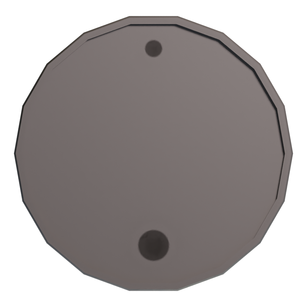 Top view of the Barrel 3D model