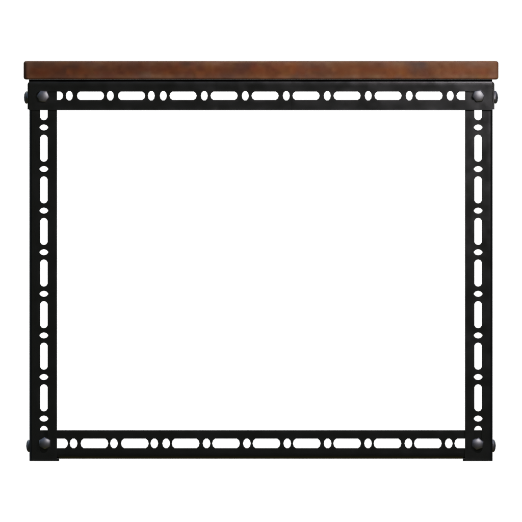 Left view of the Industrial Coffee Table 3D model