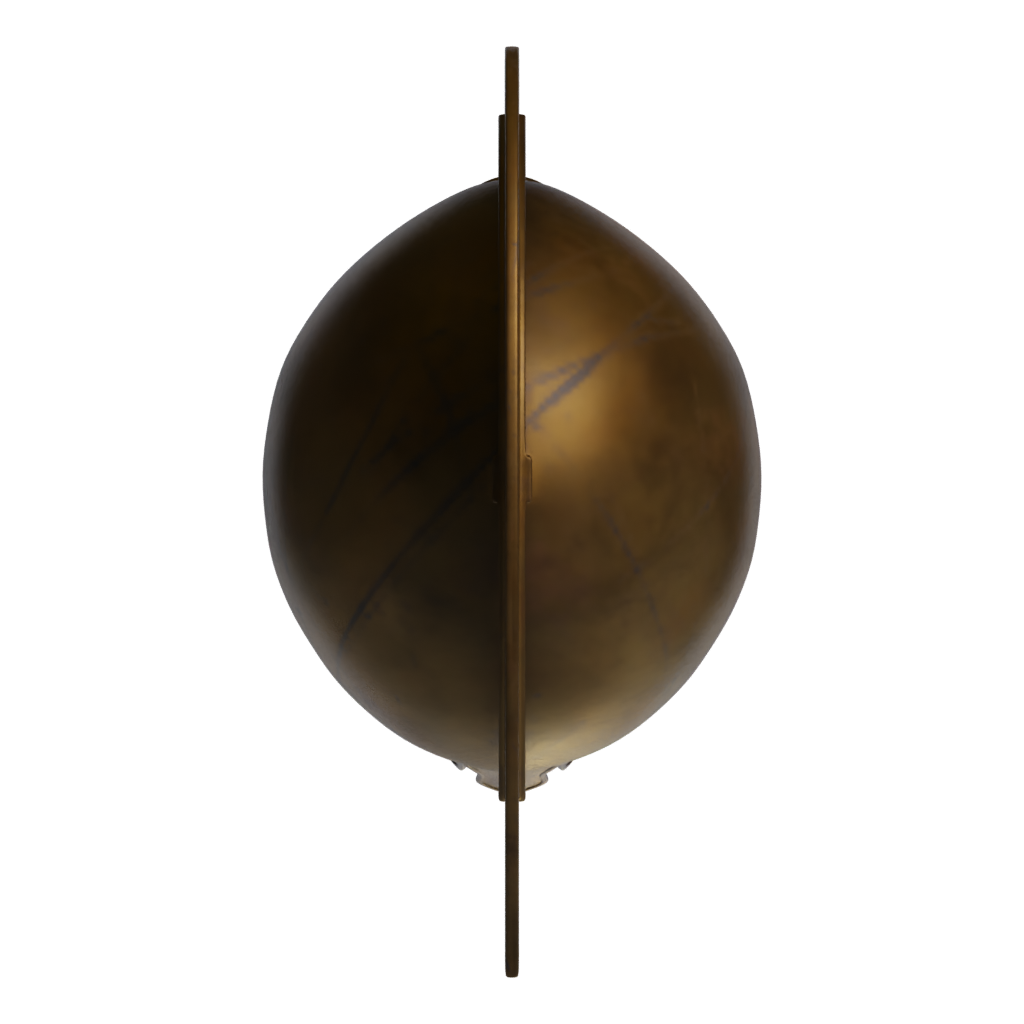 Top view of the Greek Helmet 1 3D model