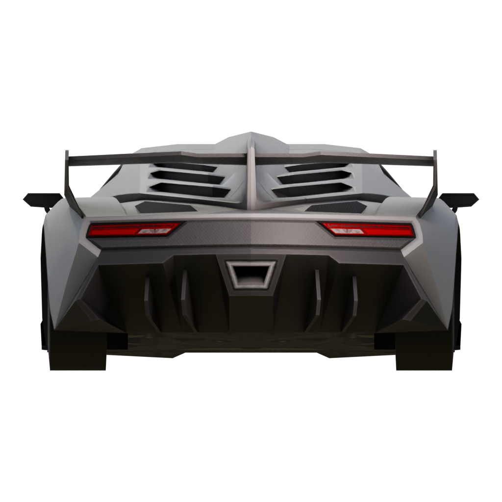 Left view of the Lamborghini Veneno 3D model