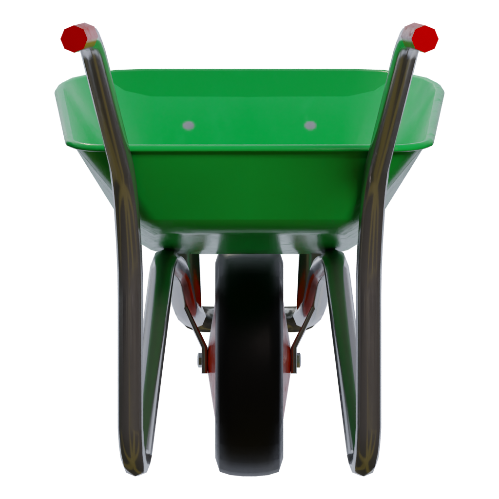 Left view of the Wheelbarrow 3D model