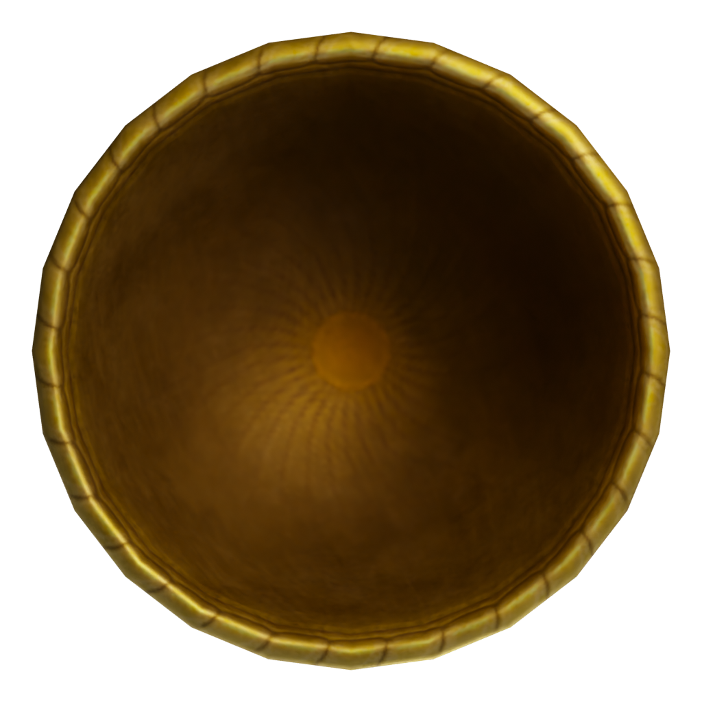 Top view of the Kings Cup 3D model