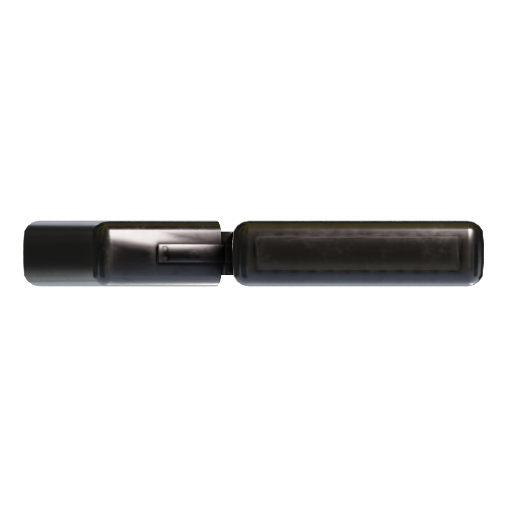 Bottom view of the Lighter 3D model