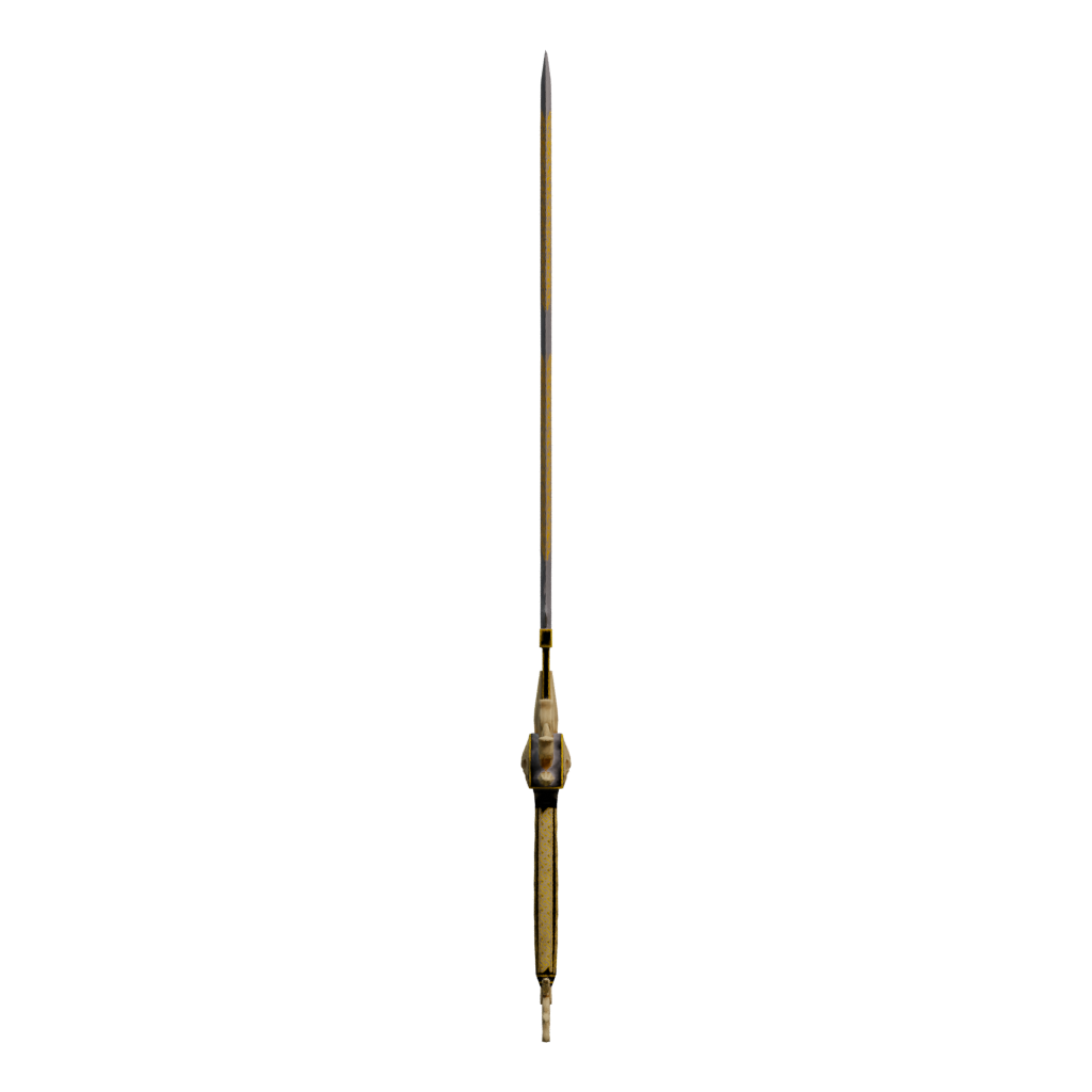 Right view of the Free Game Ready Sword Low Poly 3D model