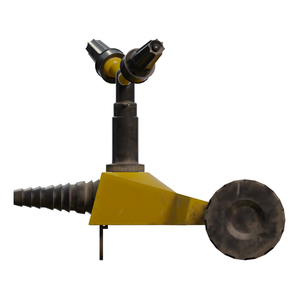 Left view of the Garden Sprinkler 3D model