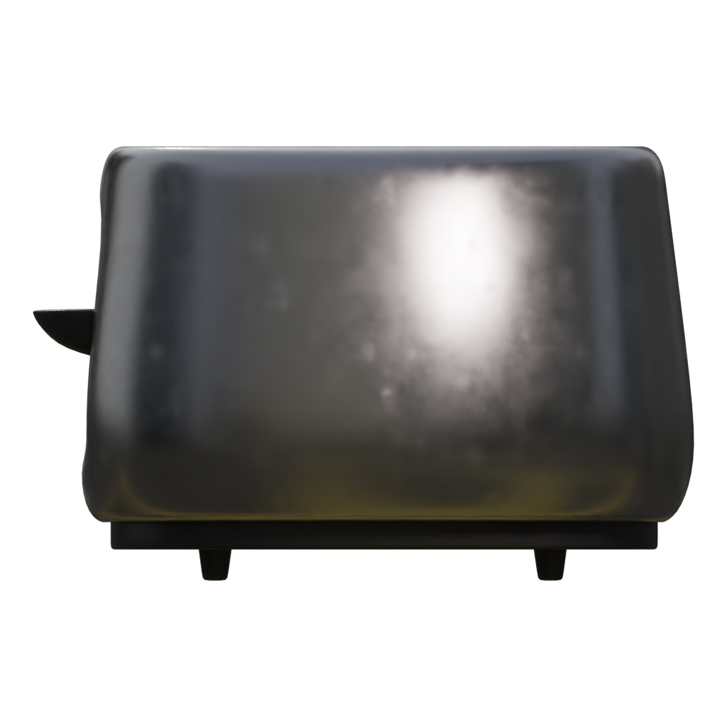 Left view of the Toaster 3D model