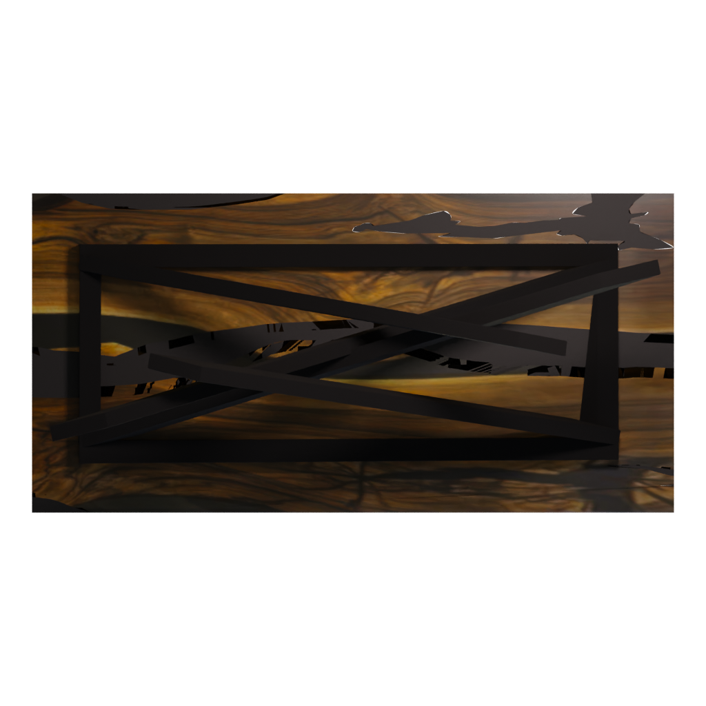 Bottom view of the Table 3D model