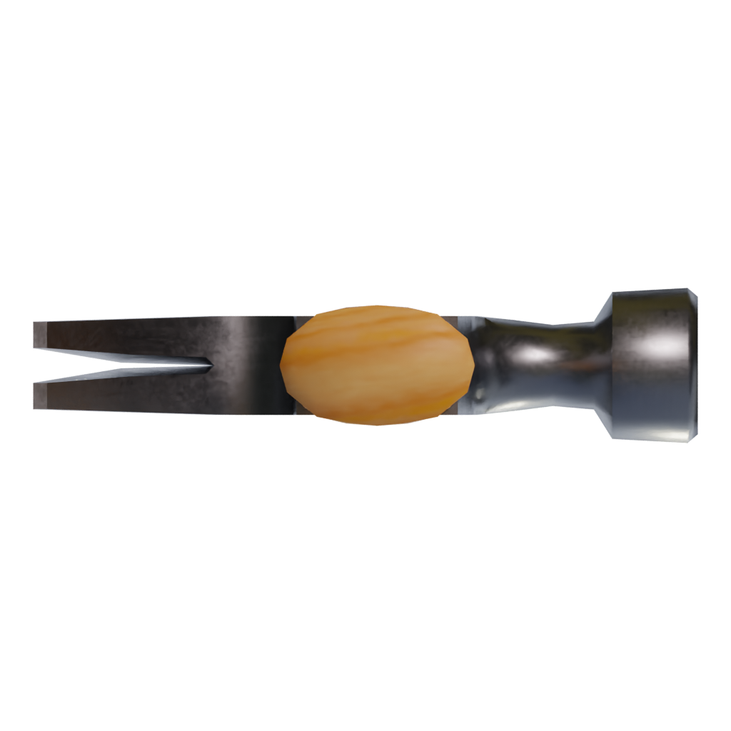 Bottom view of the Hammer 3D model