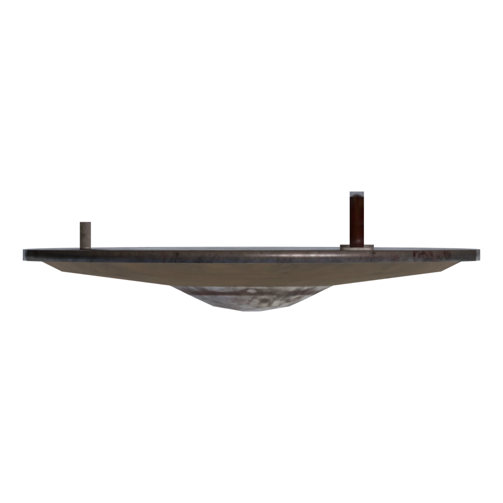 Top view of the Shield 3D model