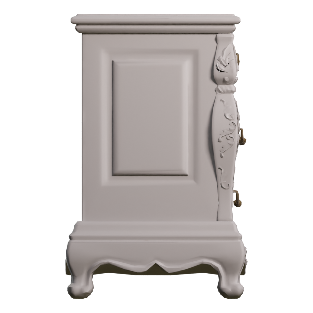 Right view of the Bedside Table 3D model
