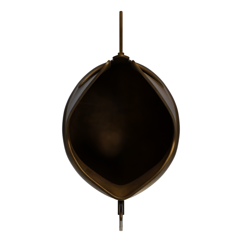 Bottom view of the Greek Helmet 1 3D model